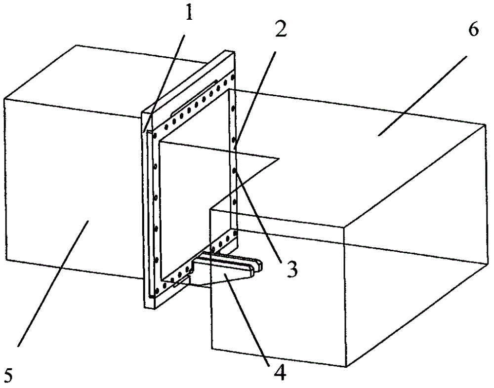Shear-stress-resisting flange butt joint device