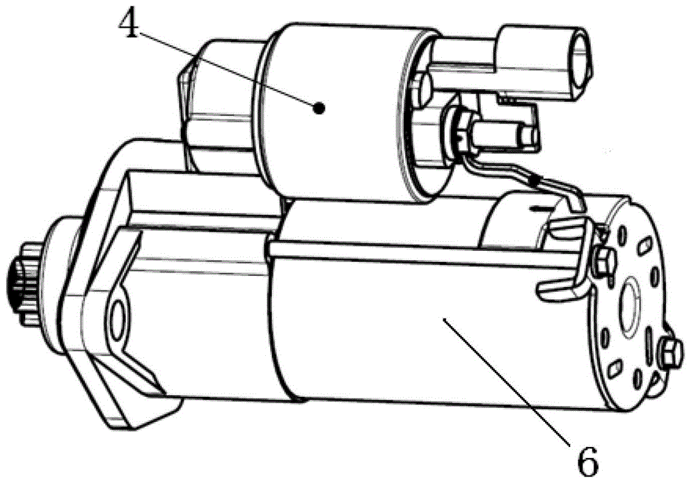 Control device of automobile starter