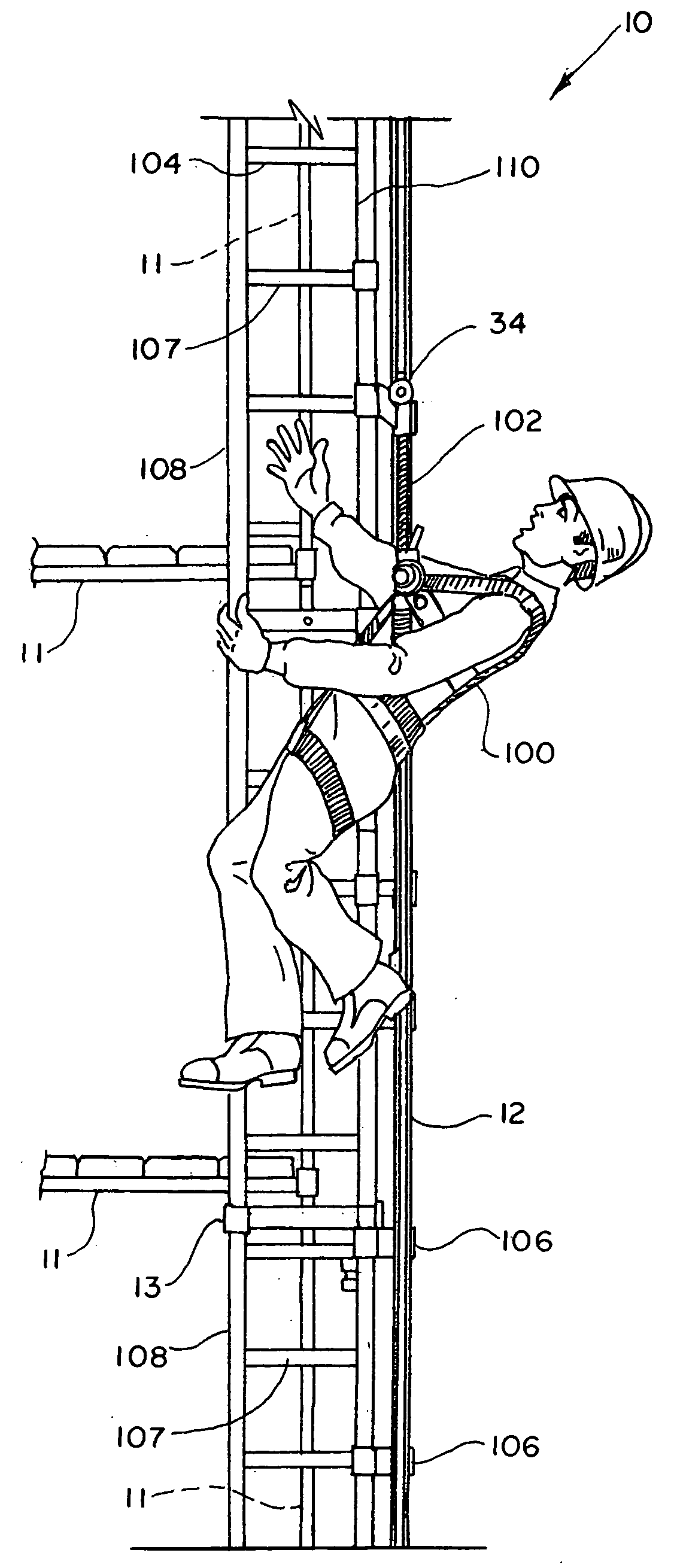 Ladder safety apparatus