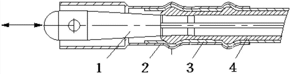 Overall expansion-joint device for fuel assembly skeleton