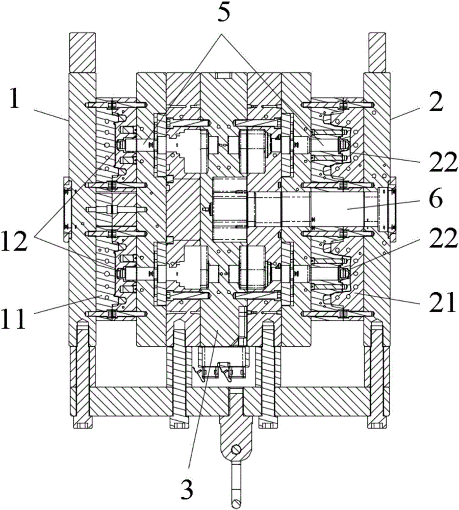 2+2 cavity ice-cream box and cover stacking mold