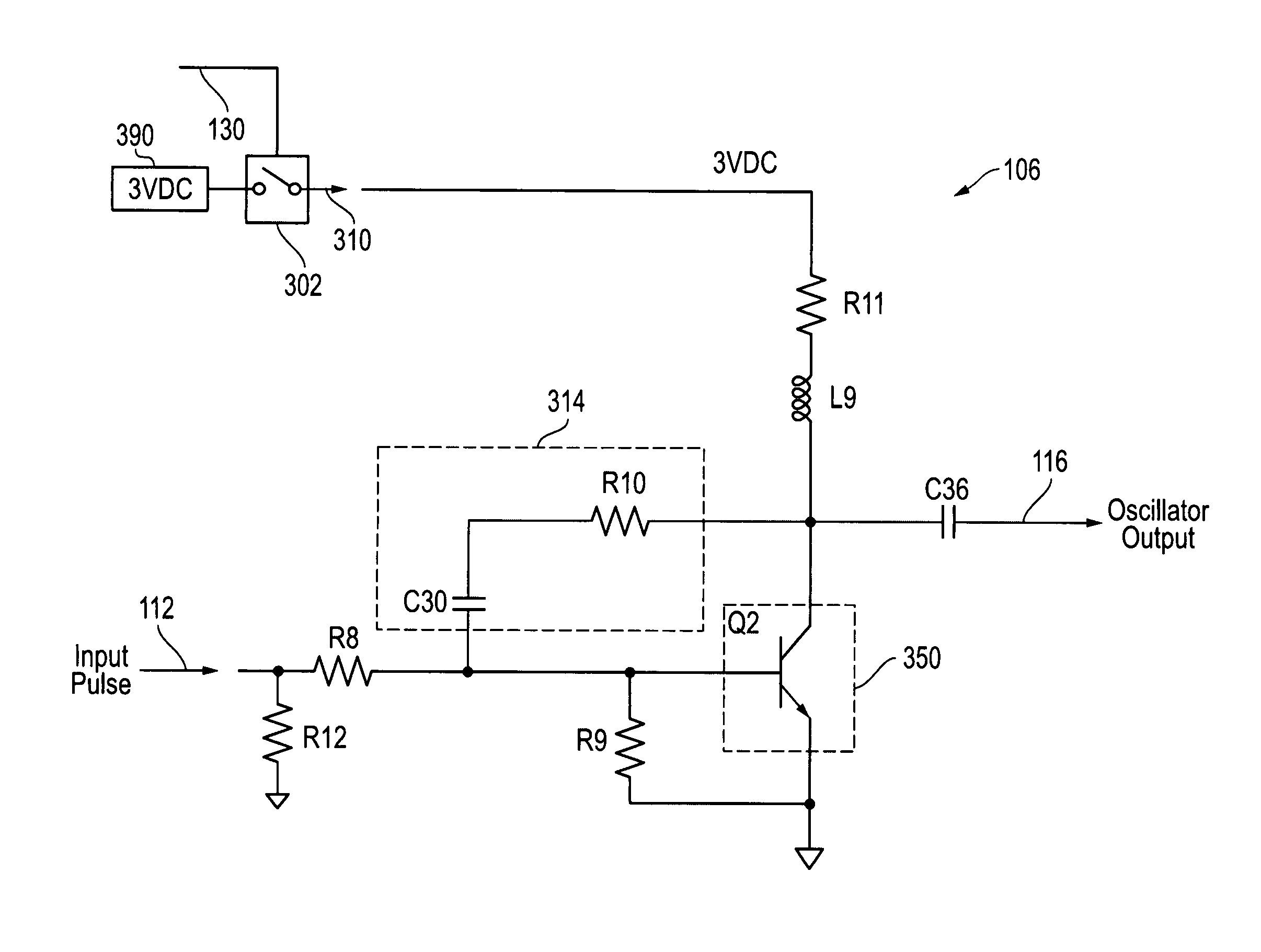 Systems and methods for generating pulsed output signals using a gated RF oscillator circuit