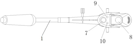 Variable-angle V-shaped double-channel working sheath for spine endoscopic surgery