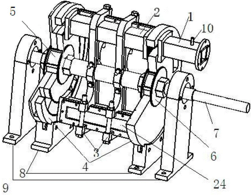 Device for simplifying internal combustion wave rotor experiment based on relative movement