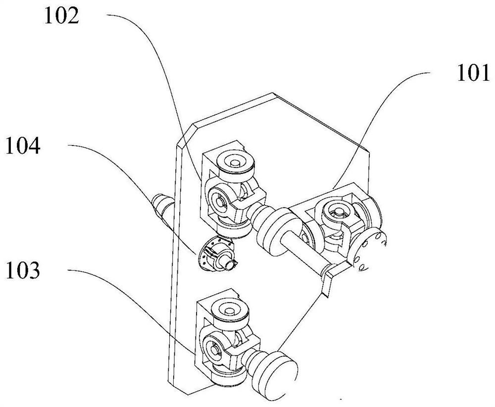 Four-degree-of-freedom parallel mechanism and industrial robot