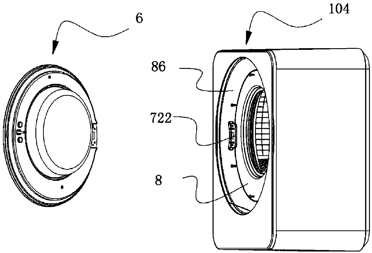 Wall-mounted clothes treatment device