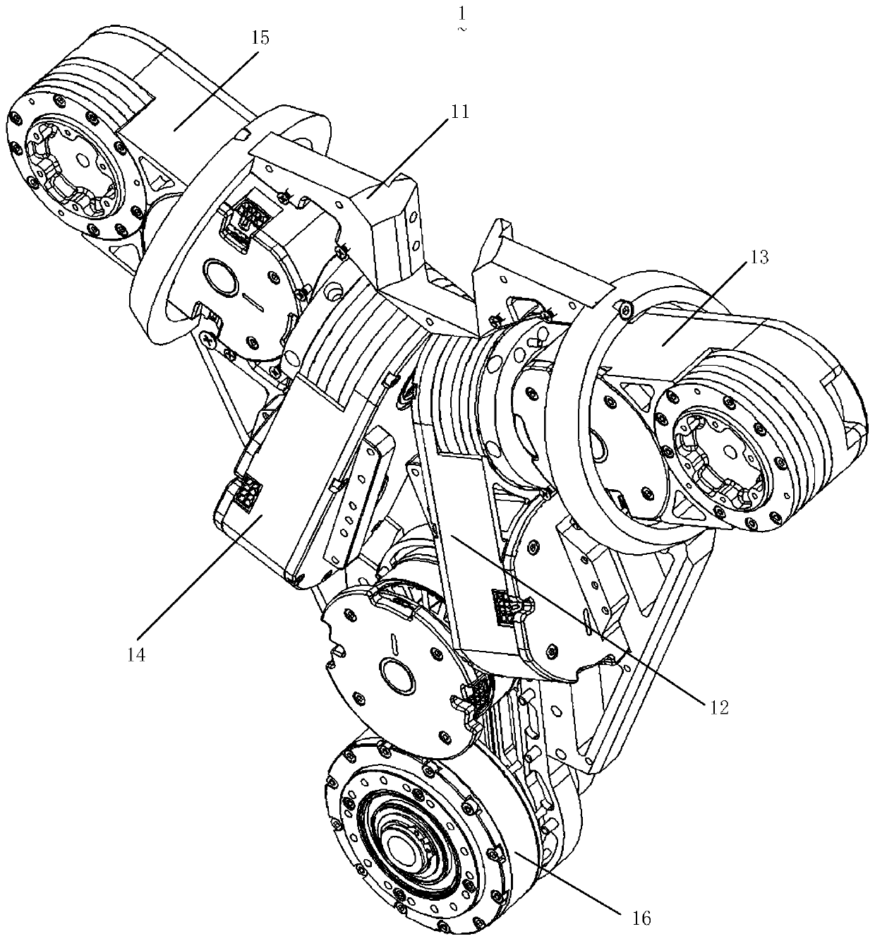 Robot internal skeleton and robot