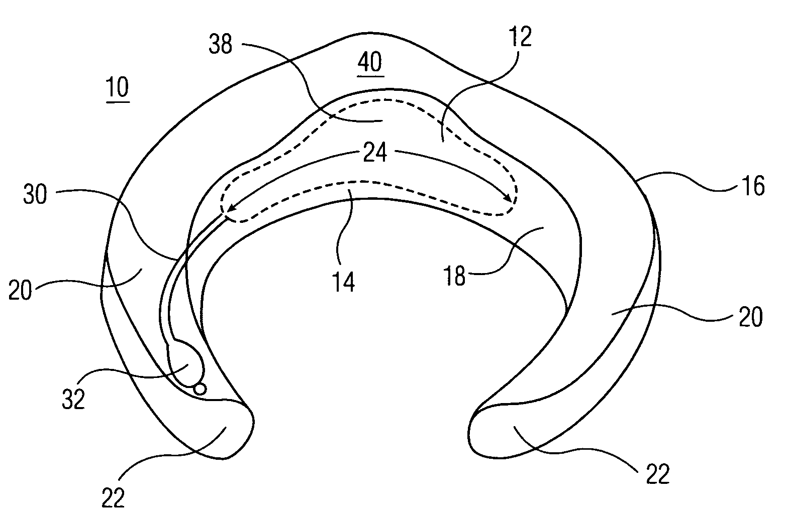 Inflatable cervical cushion