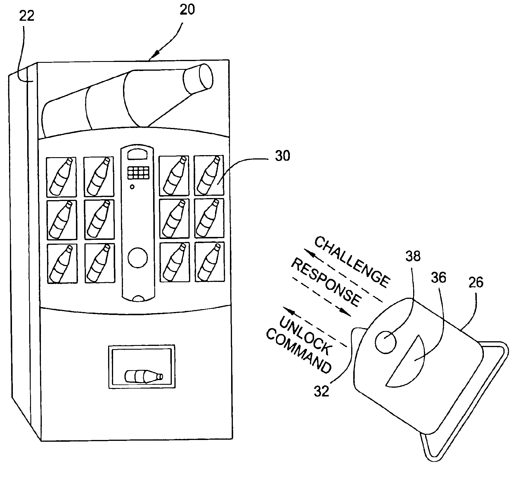 Vending machines with field-programmable locks