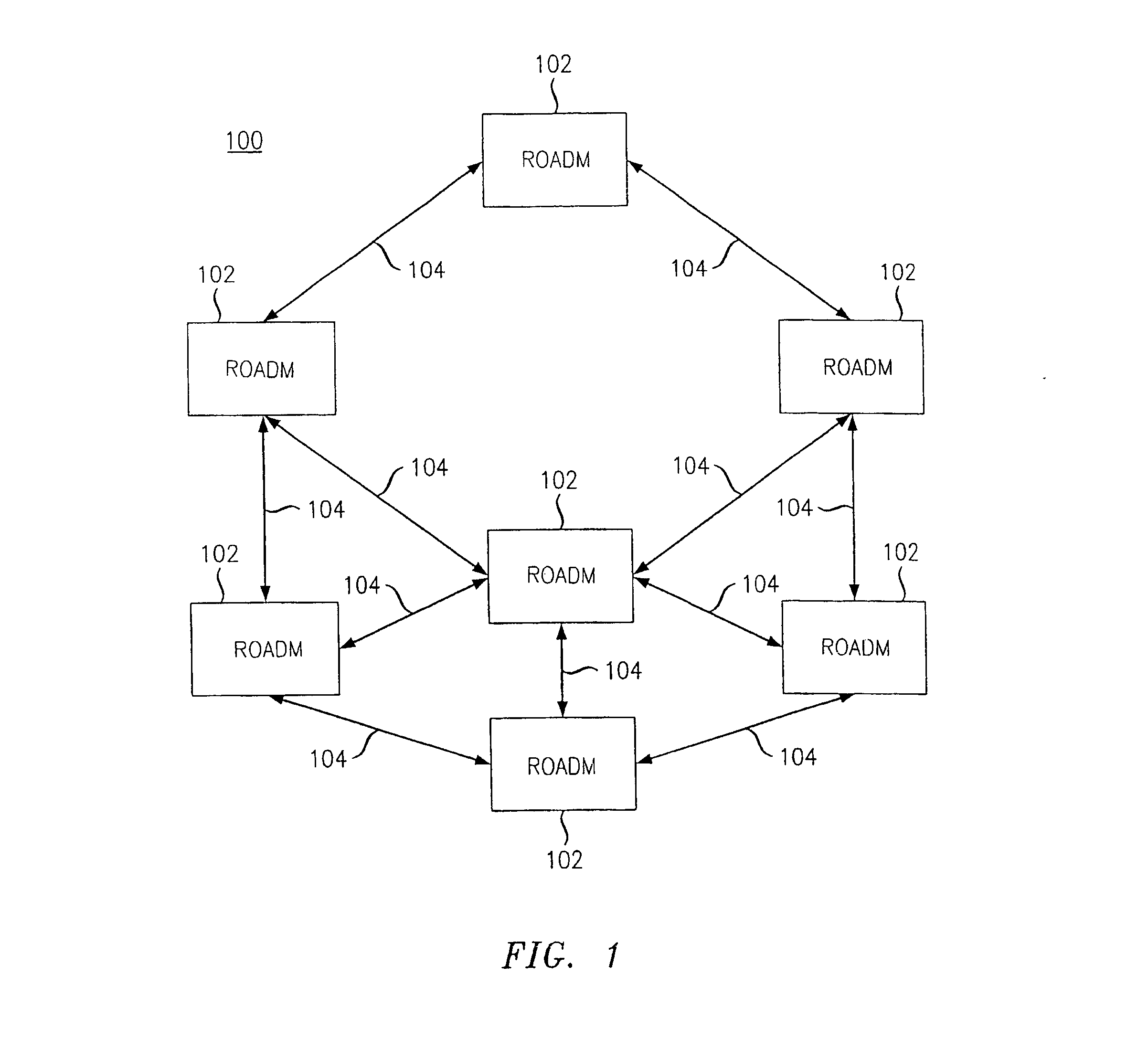 Method and apparatus for dispersion management in optical mesh networks