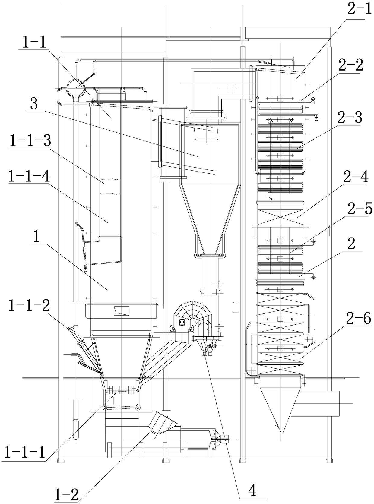 220t/h-grade circulating fluidized bed boiler with medium-temperature and medium-pressure parameters