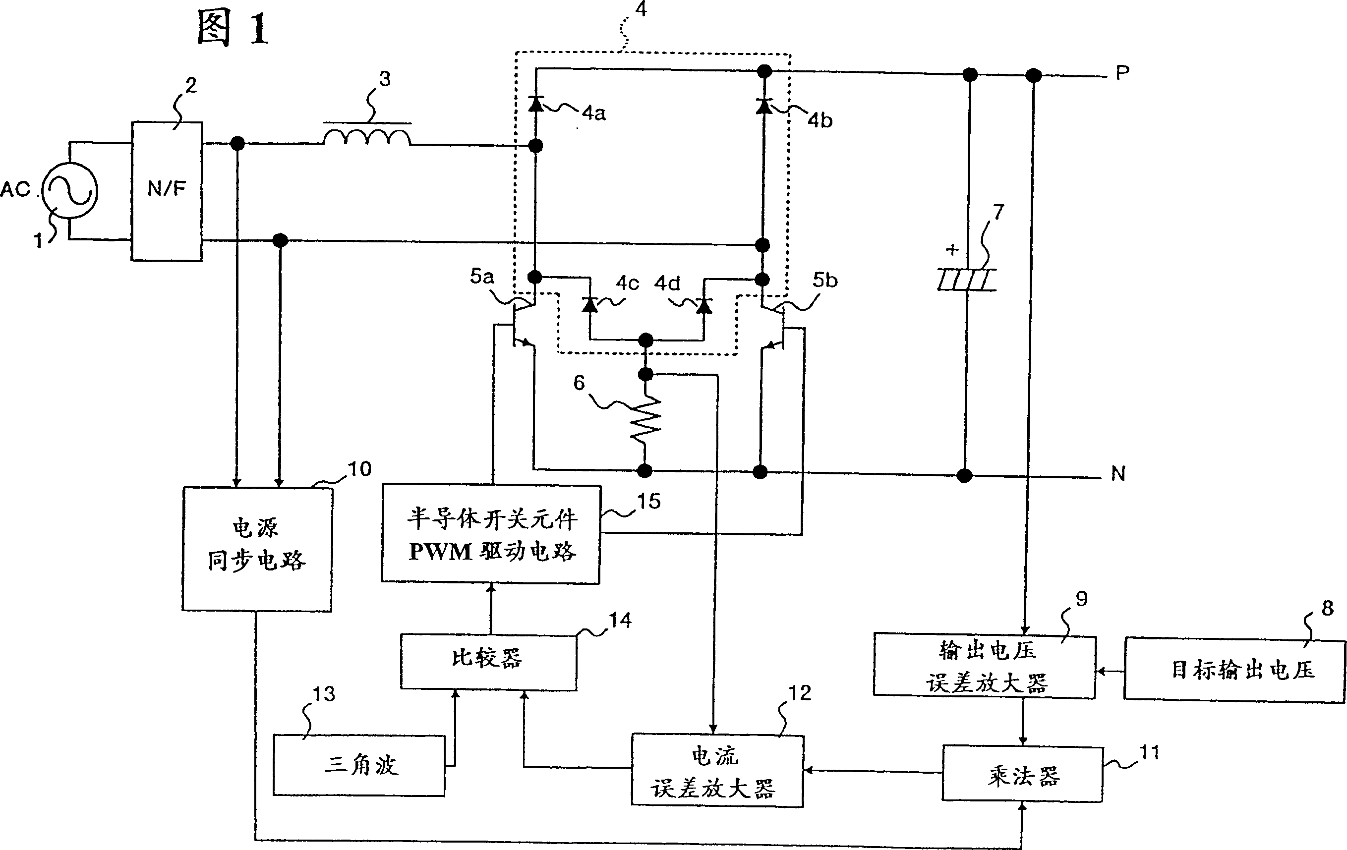 Single-phase converter loop