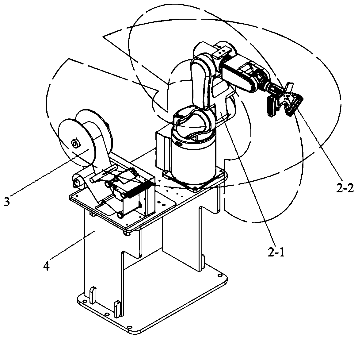 Glass bar code tag and wiring terminal adhesive tape automatic adhesion facility