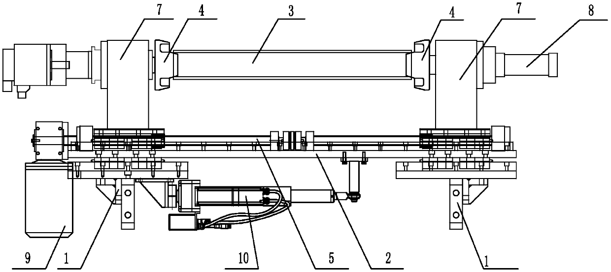 Coating machine rolling mechanism