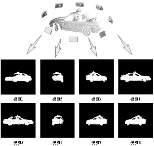 Point cloud and multi-view fused vehicle-mounted laser point cloud multi-target identification method
