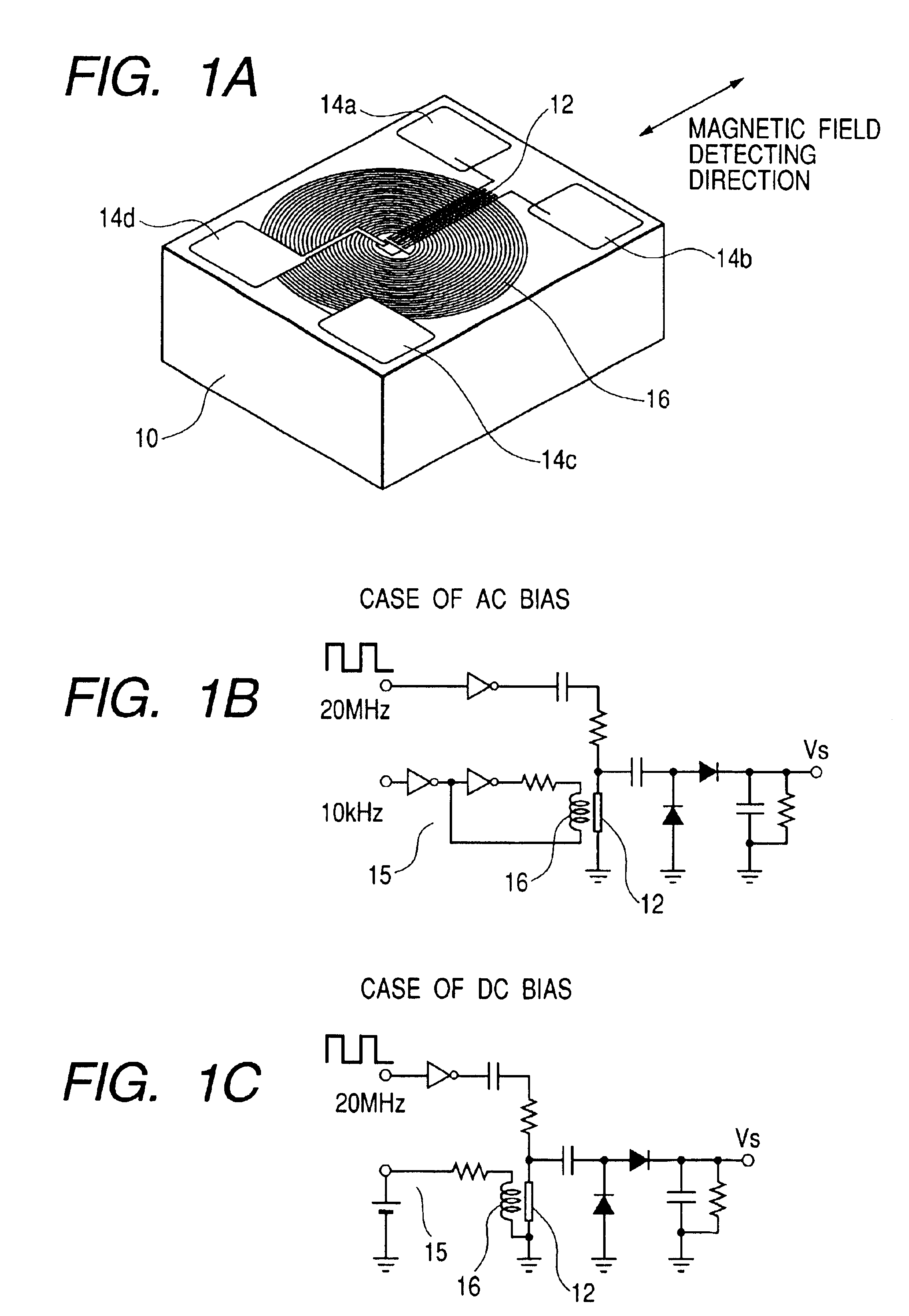 Magnetic detection element utilizing magneto-impedance effect, production method of the element, and portable equipment using the element