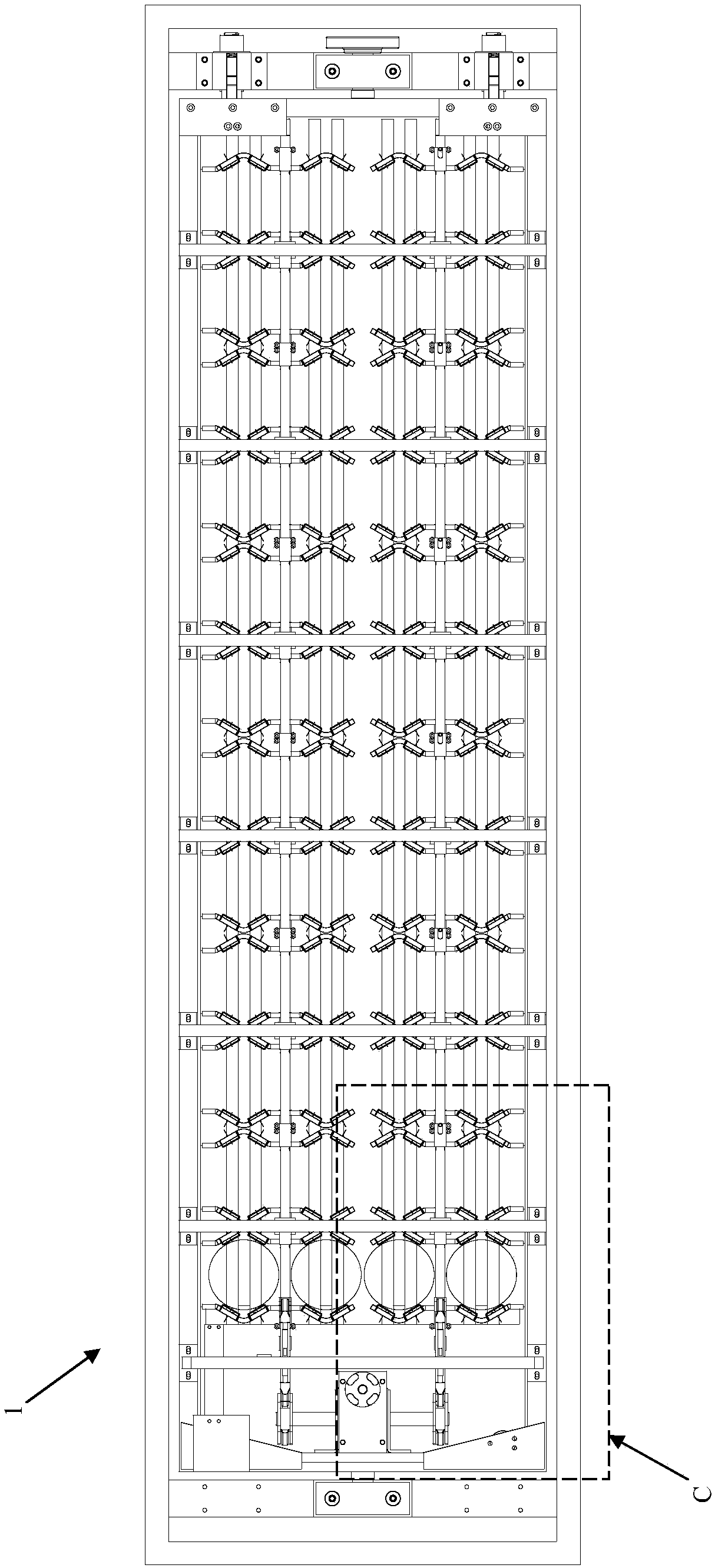 A thermos cup electroplating production line