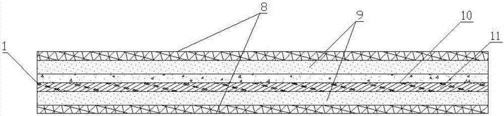 Novel passage inner panel sound absorption cotton