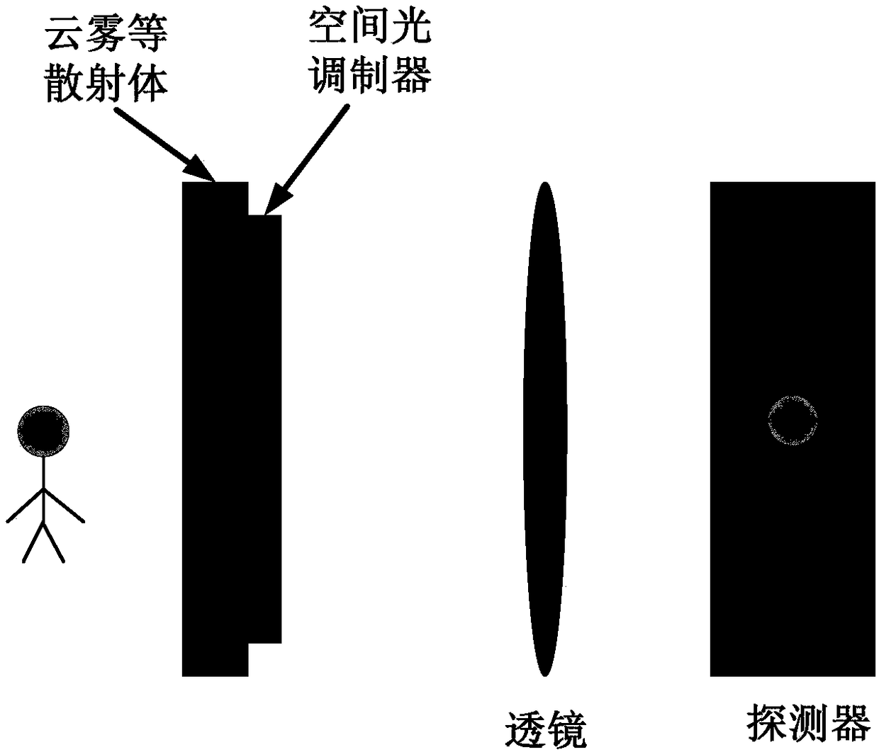 Through-mist imaging method based wavefront correction