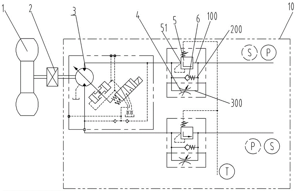 A wheeled traveling device and its traveling wheel hydraulic drive system