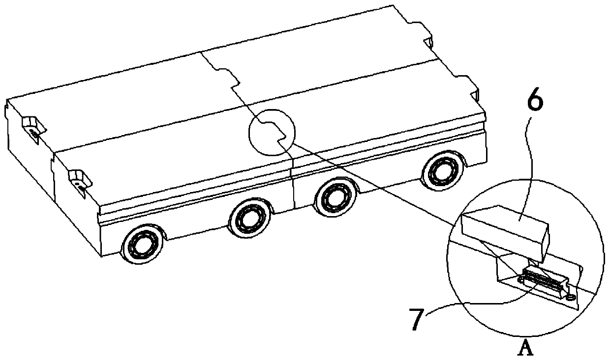 Unmanned splicing type carrying platform based on group control
