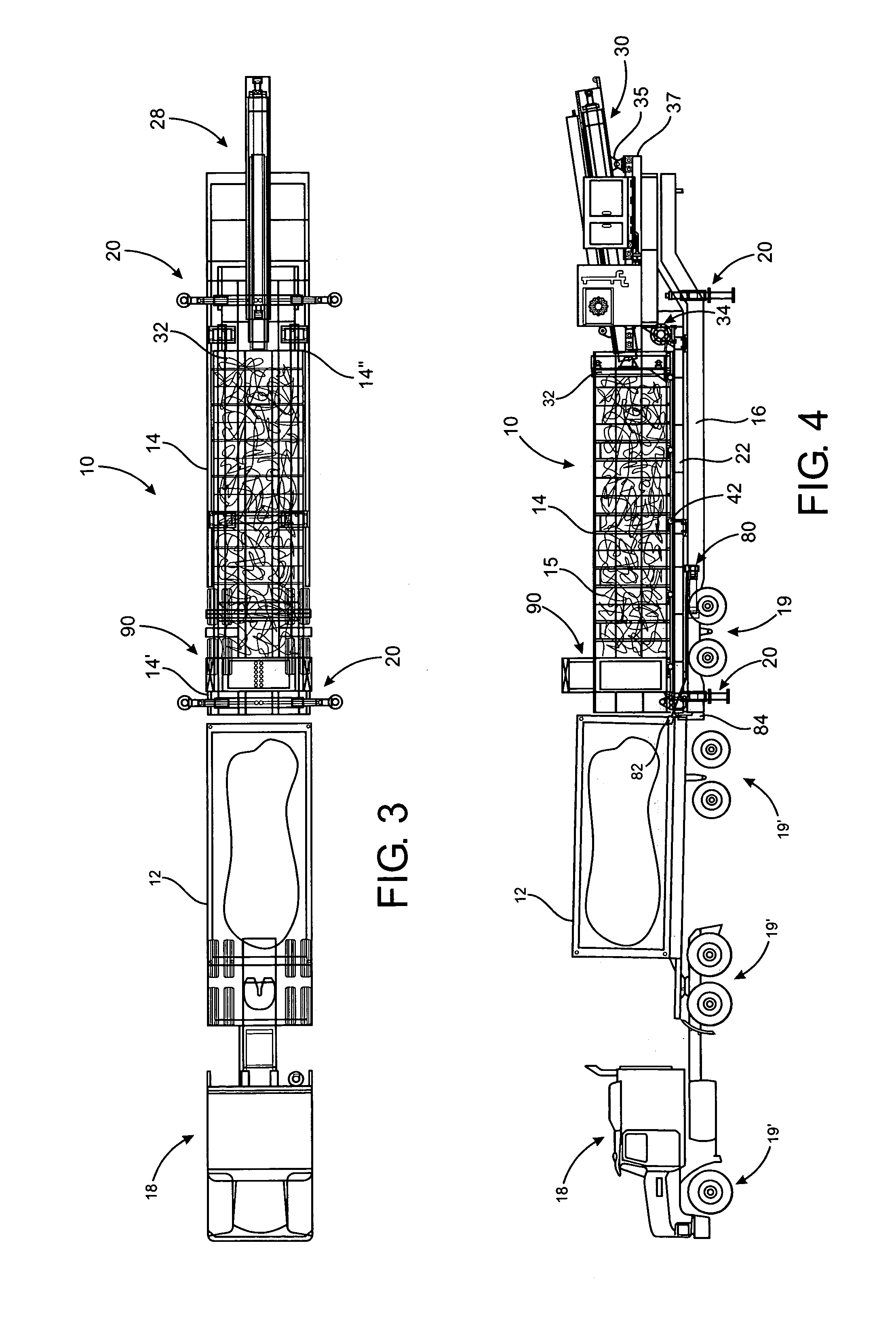 Loading assembly for a receiving container