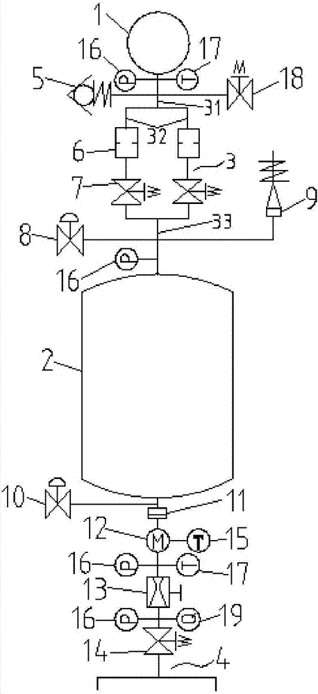 Electric pump conveying system for solid-liquid rocket engine
