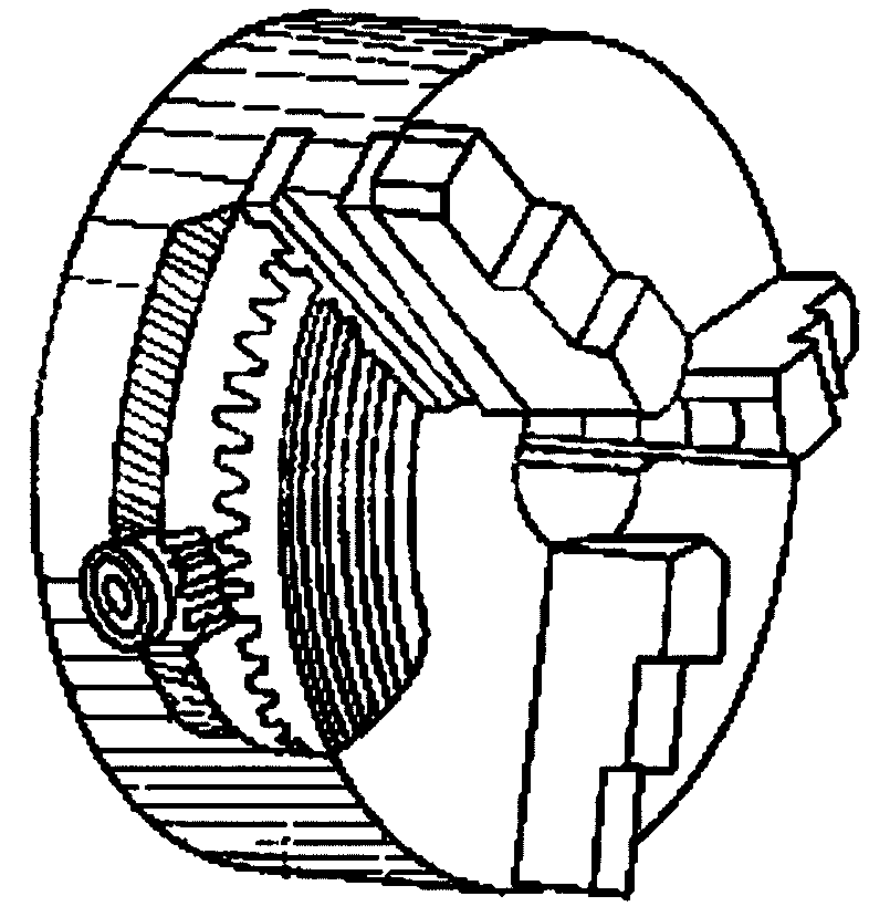 Machine tool clamping mechanical chuck capable of being switched between manual operation and automatic operation