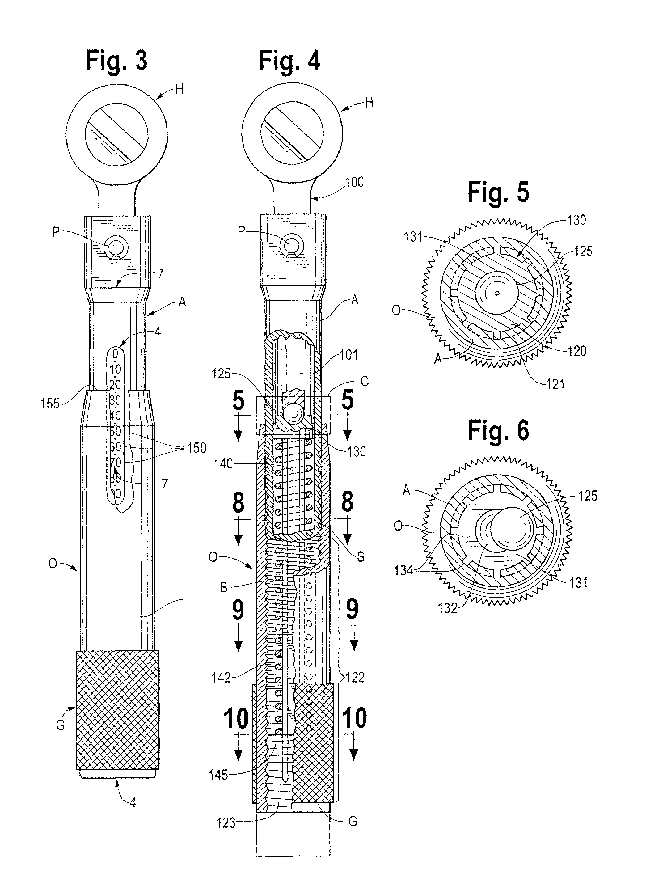 Adjustable click-type torque wrench