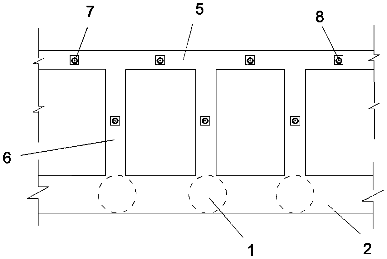 Construction method of three-dimensional rigid foundation pit supporting structure