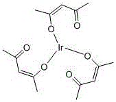 Method for preparing trisacetylacetonate iridium through solid phase synthesis