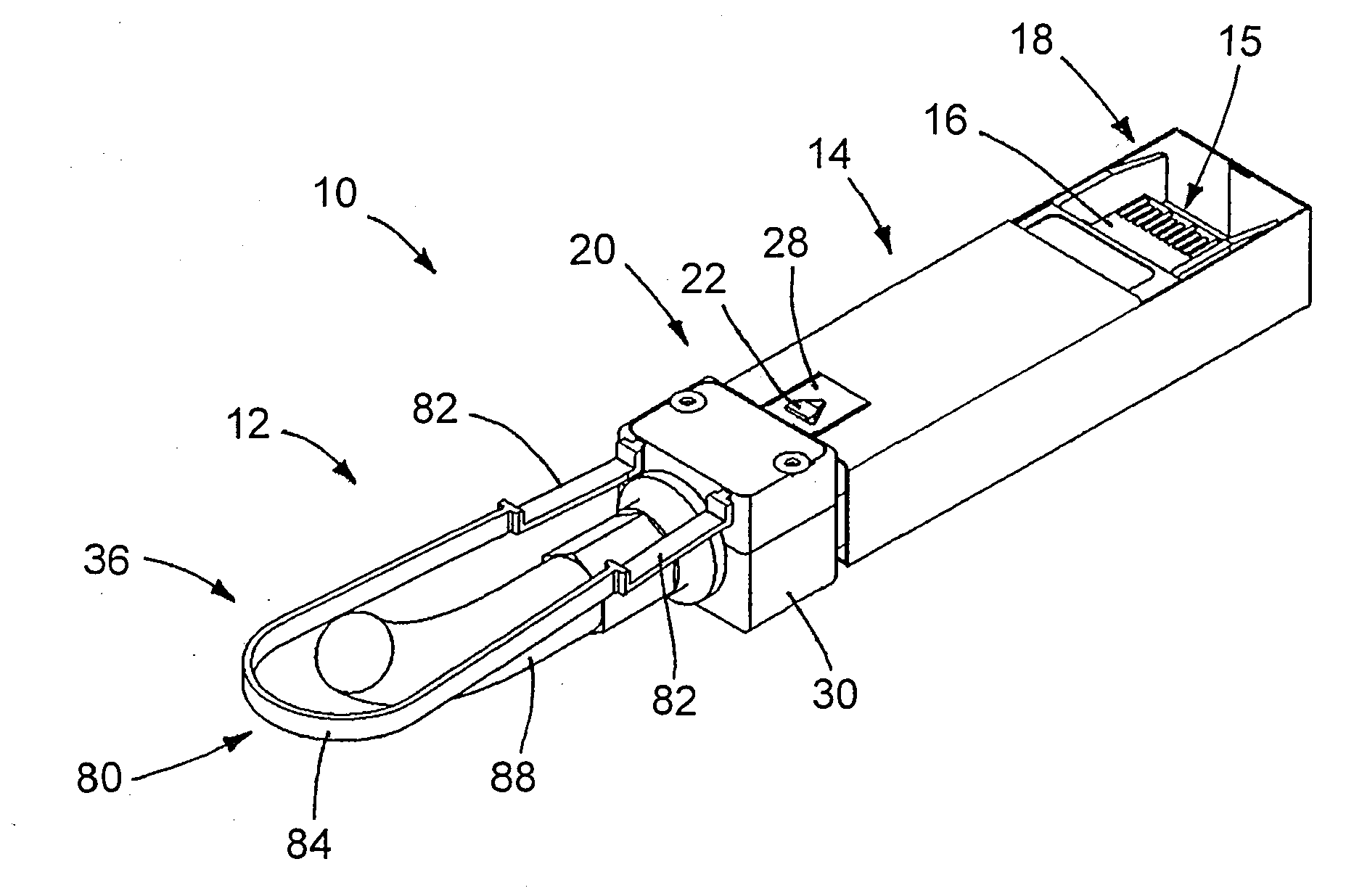 Electrical cable connector latch mechanism