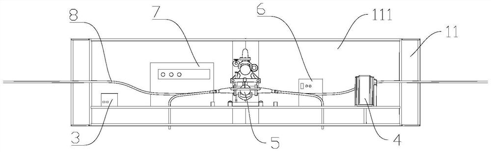 Integrated quick-lapping type air pressure control type isolation area channel isolation device and application