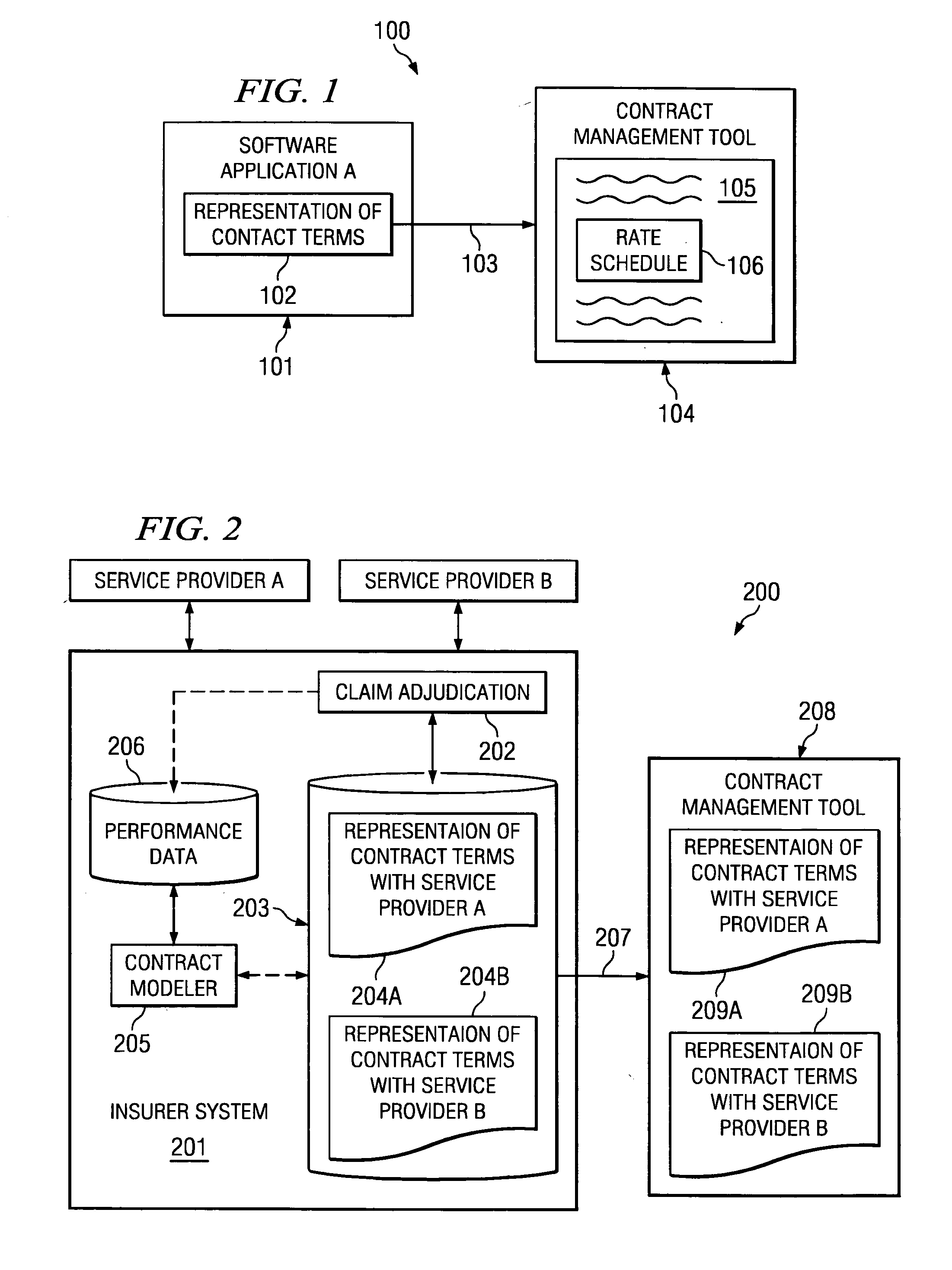 System and method for using a first electronic representation of contract terms for generating a second electronic representation of the contract terms