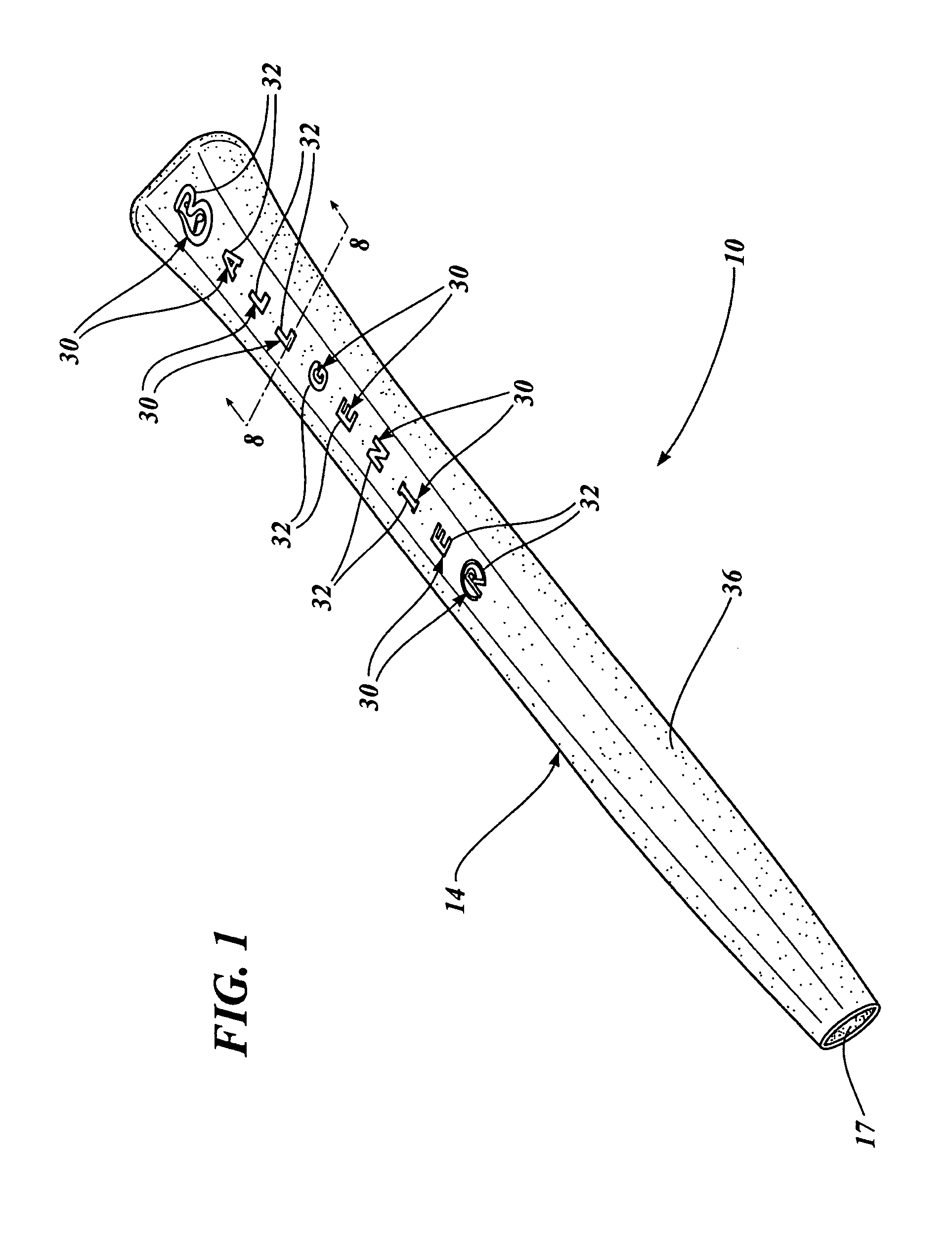 Golf club grip with embedded display and method of fabrication