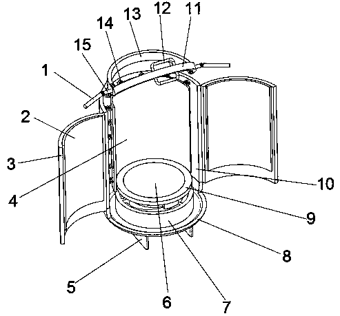 Rare vase fixing bracket for long-distance transportation