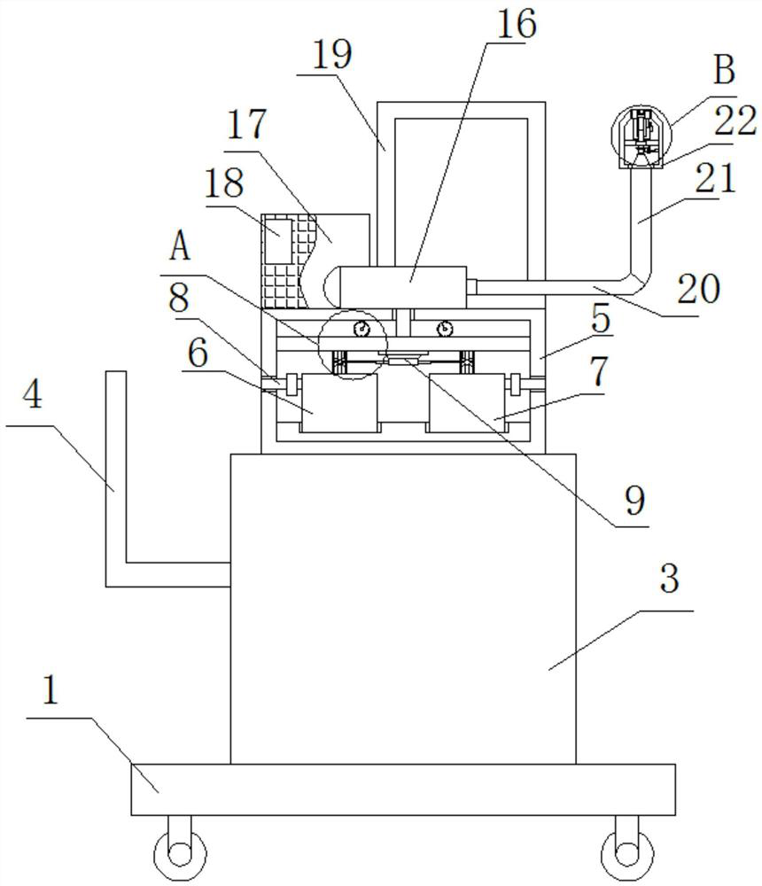 Washing drug-feeding device for anorectal care