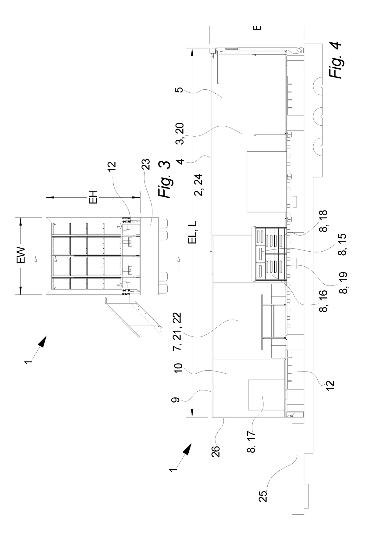 A mobile service module, a method for servicing a large mechanical and/or electrical device and use of a mobile service module