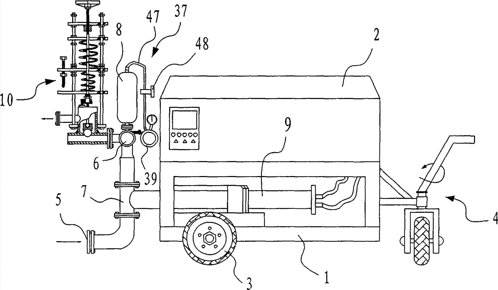 Full-automatic mortar conveying machine capable of automatically controlling conveying amount