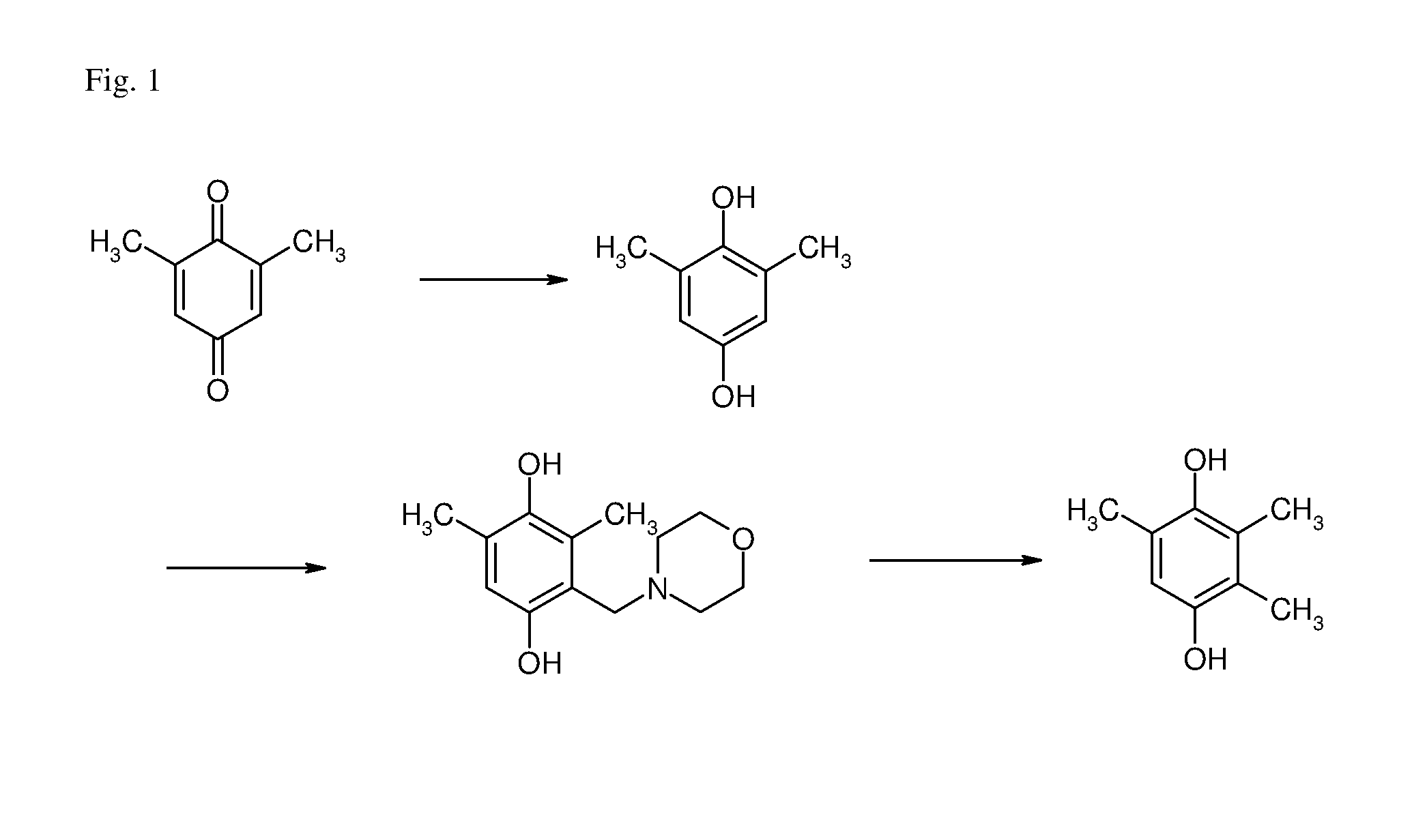 Process for the manufacture of TMHQ