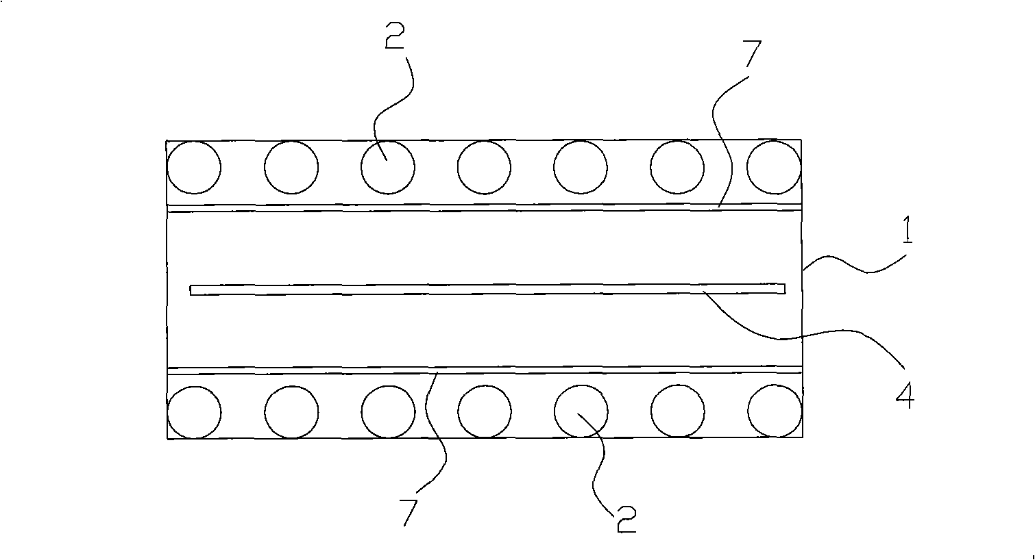 Electroplating device for printed breadboard