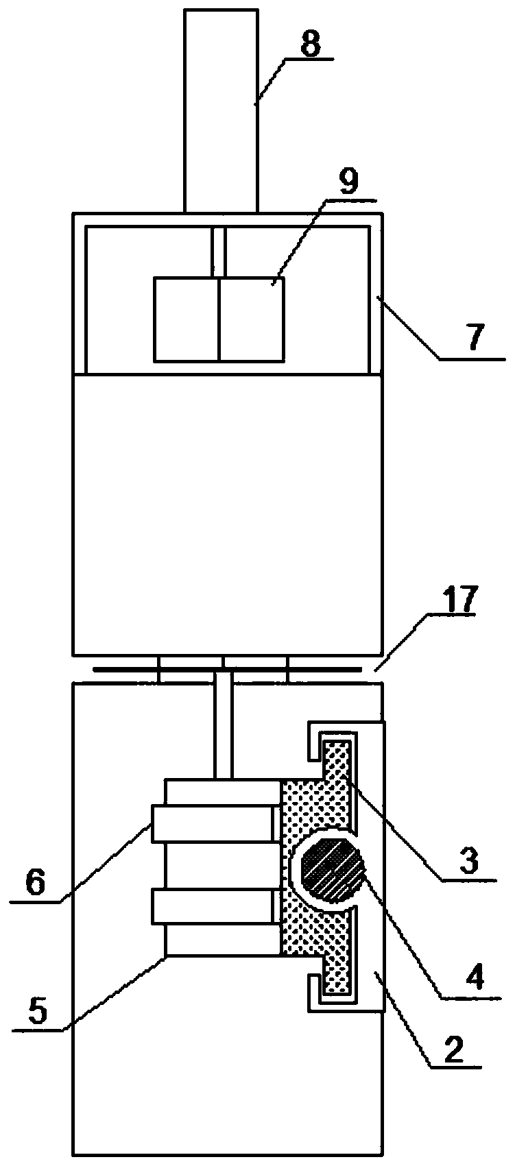 A cutting device for civil engineering components