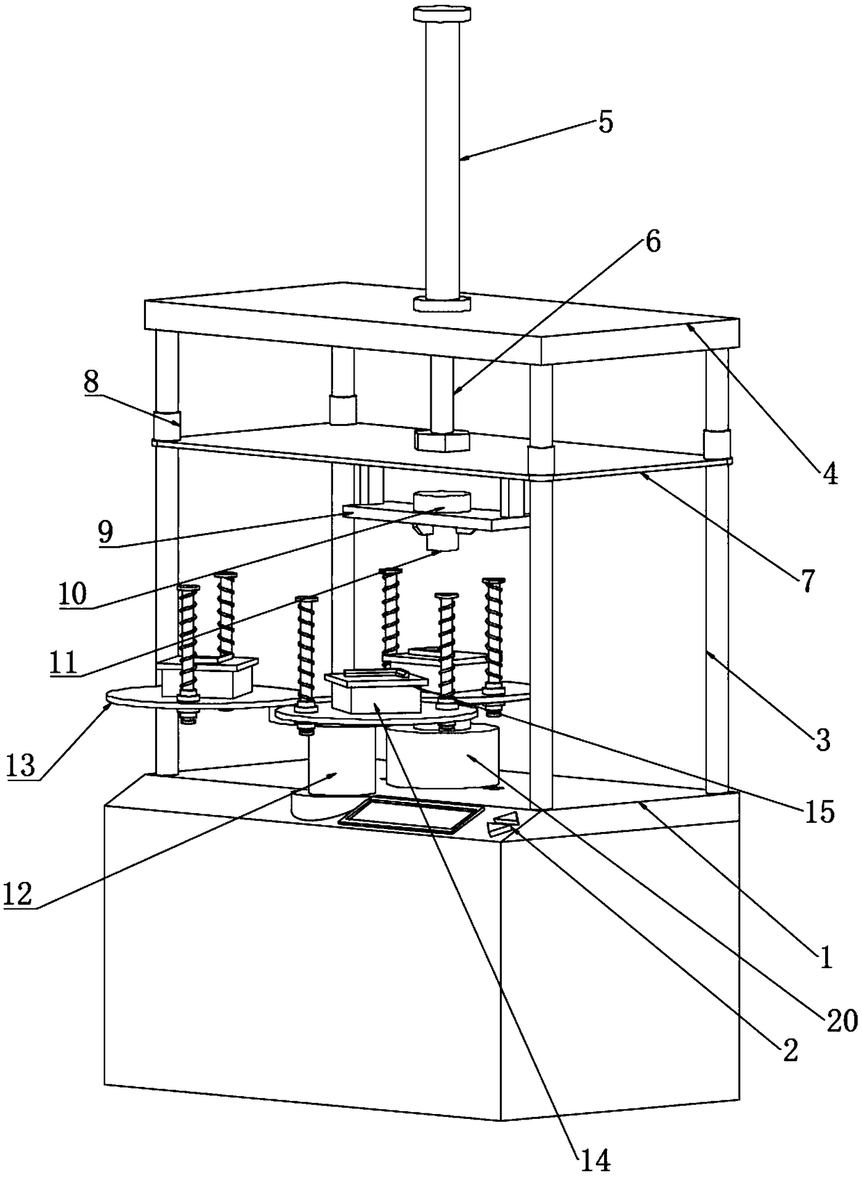 Hot melt machine for plastic manufacturing of multiple mold stations