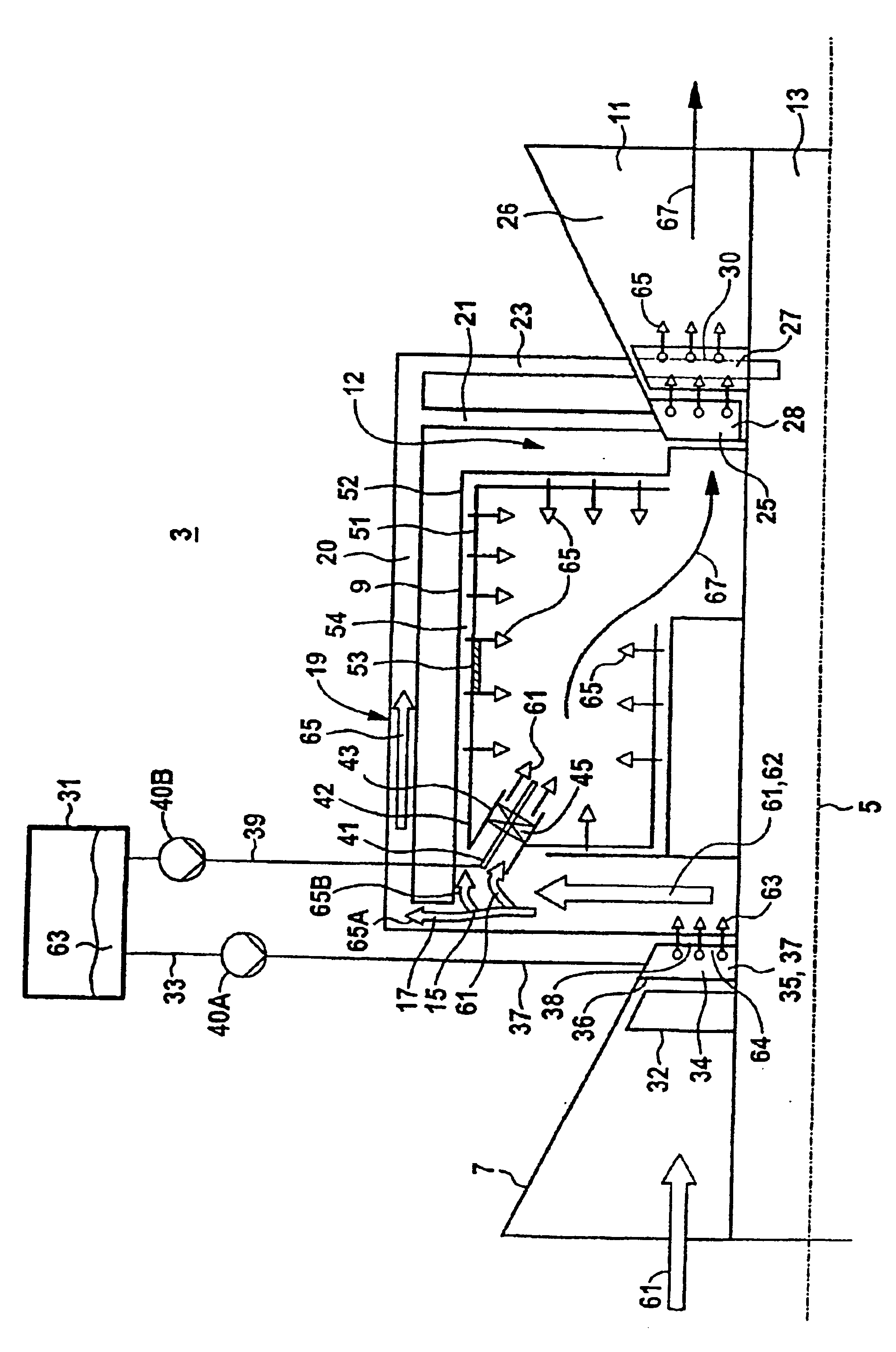 Gas turbine and method for operating a gas turbine