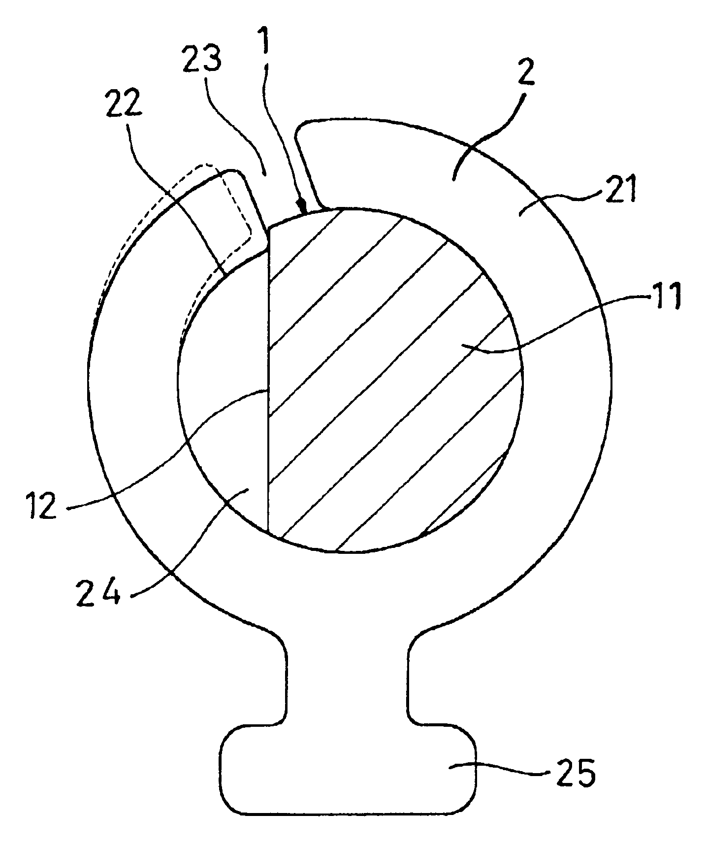 Rotating shaft with radial press device