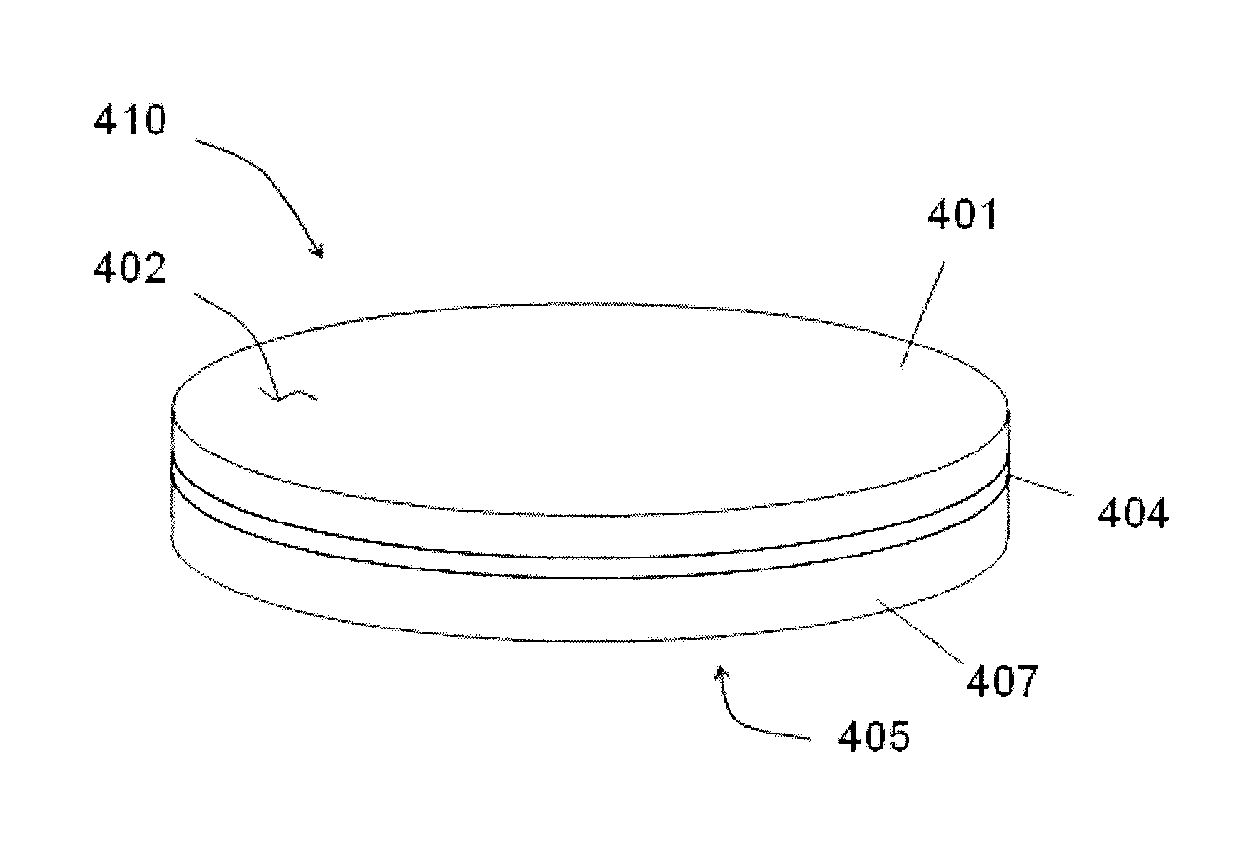 Handle for semiconductor-on-diamond wafers and method of manufacture