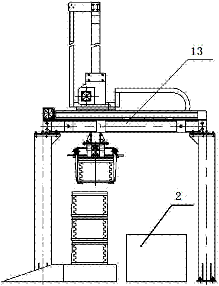 Product printing mark packaging device and using method thereof