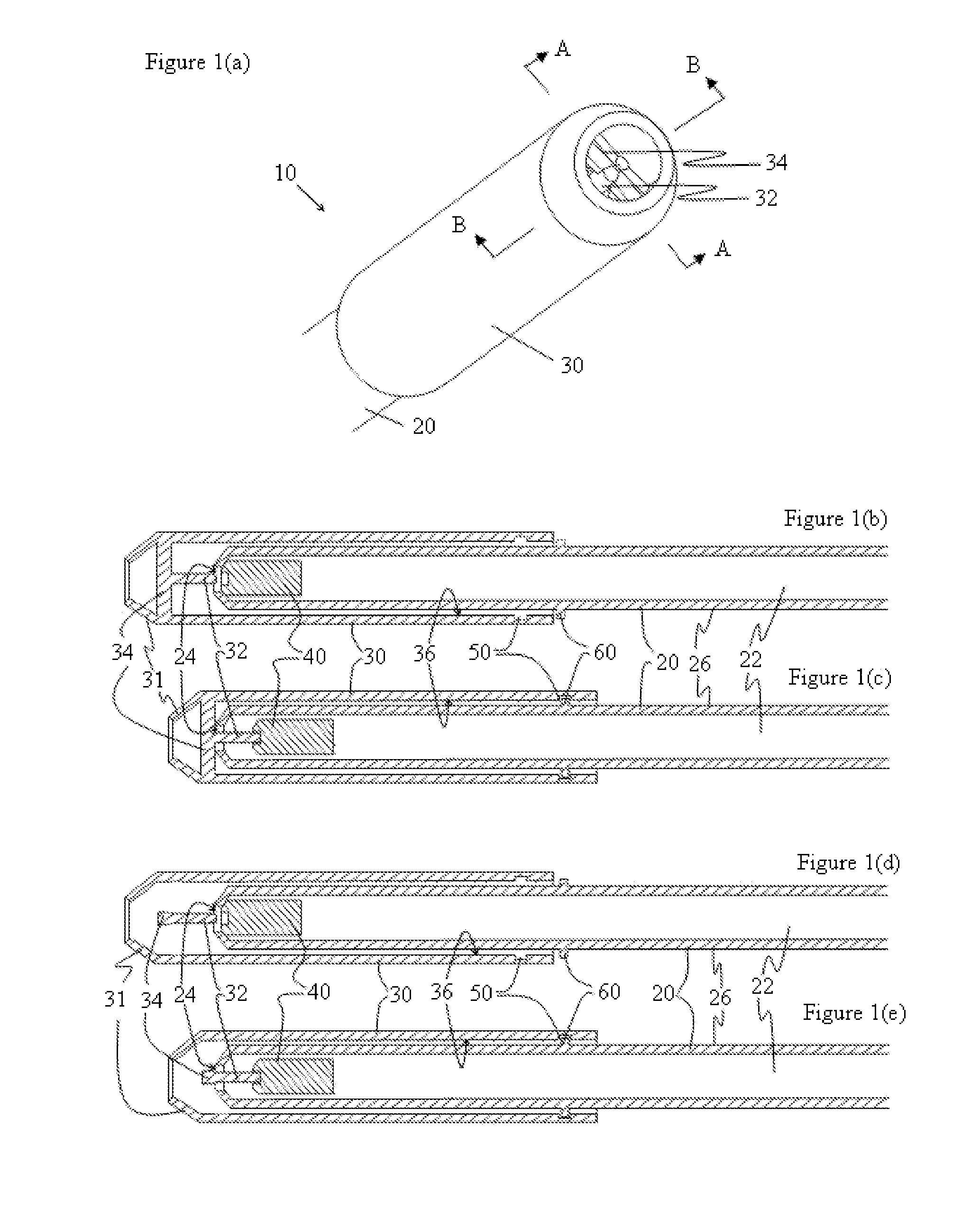 Sleeve activated compressed fluid dispensing device with internal seal