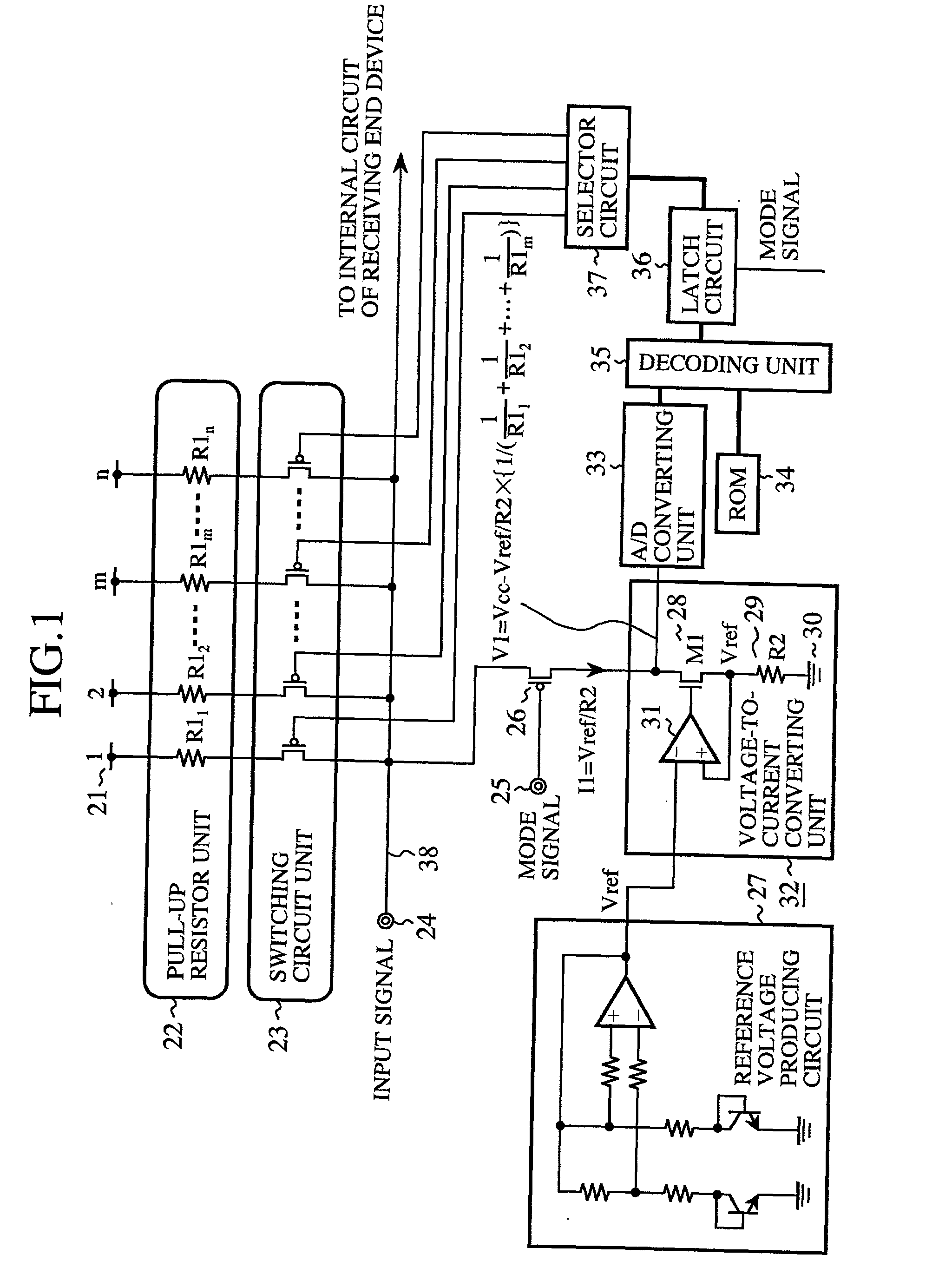 Resistance changeable device for data transmission system