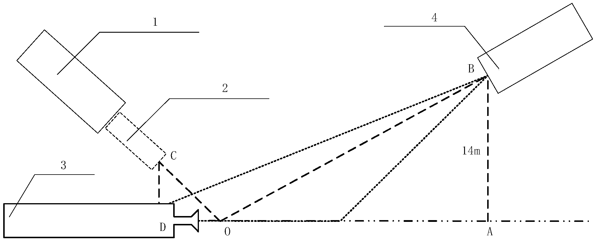 Engine jet flame characteristic test device and method in atmospheric absorption wave band